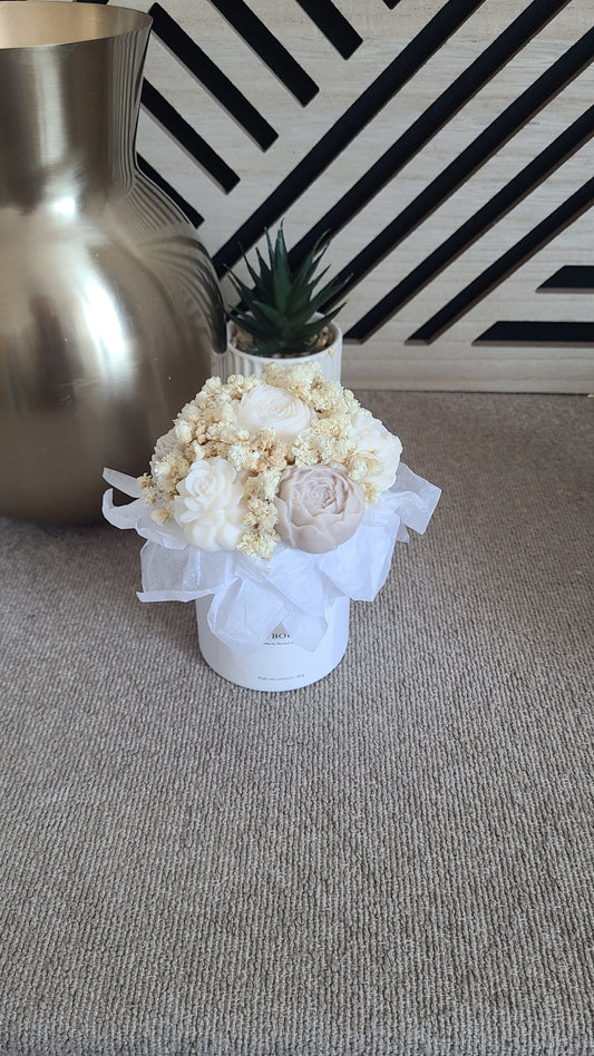 Mini bouquet parfumé - Création florale en cire
